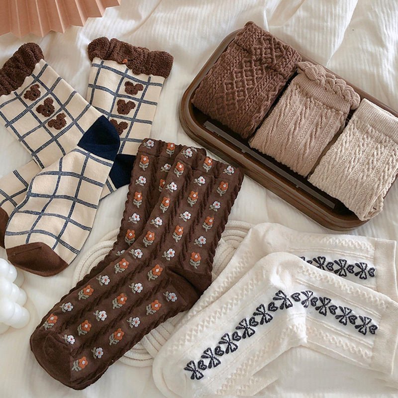 Cute Cartoon Animal Socks for Women