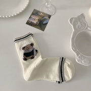 Cute Bear Socks for Women - Soft & Breathable