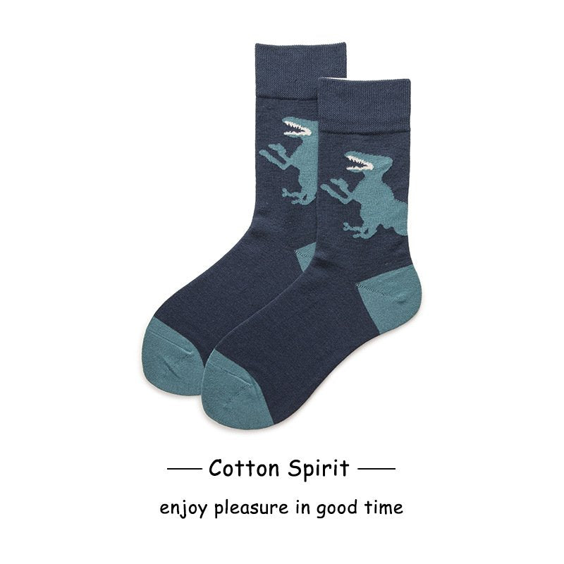 Cute Cartoon Dinosaur Socks for Couples