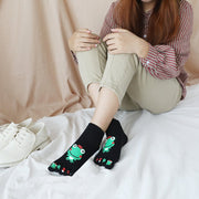 Cute Frog Cartoon Socks for Women