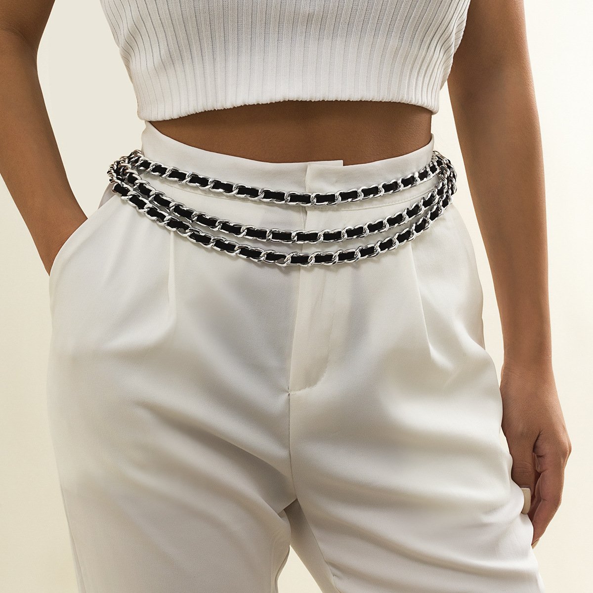 Multilayer Waist Chain Belt for Women