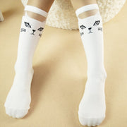 Fun Cartoon Cat Head Socks for Women