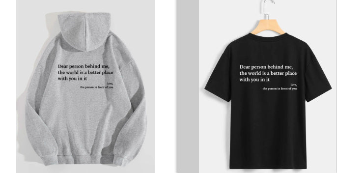 Cozy Letter Print Fleece Kangaroo Pocket Hoodie