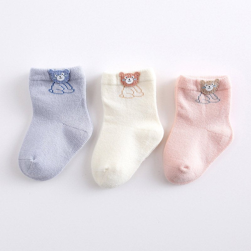 Soft Cartoon Baby Socks for Newborns & Toddlers