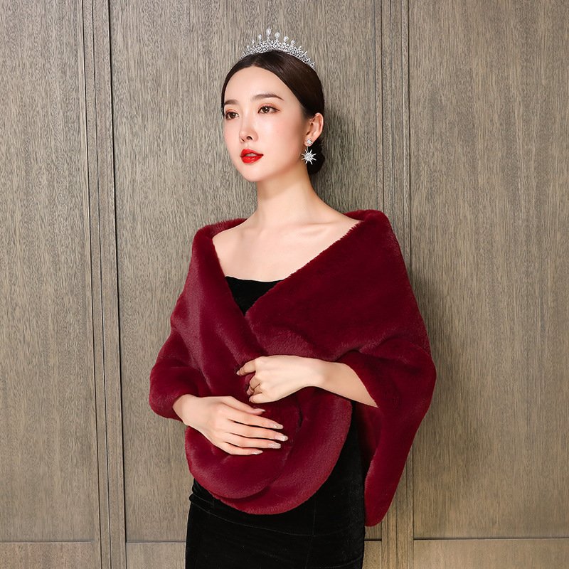 Elegant Fox Fur Shawl for Women