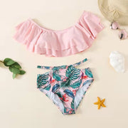 Family Lotus Leaf Swimsuit Set for All Ages