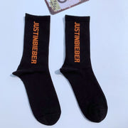 Couple Cotton High Tube Socks for Men and Women