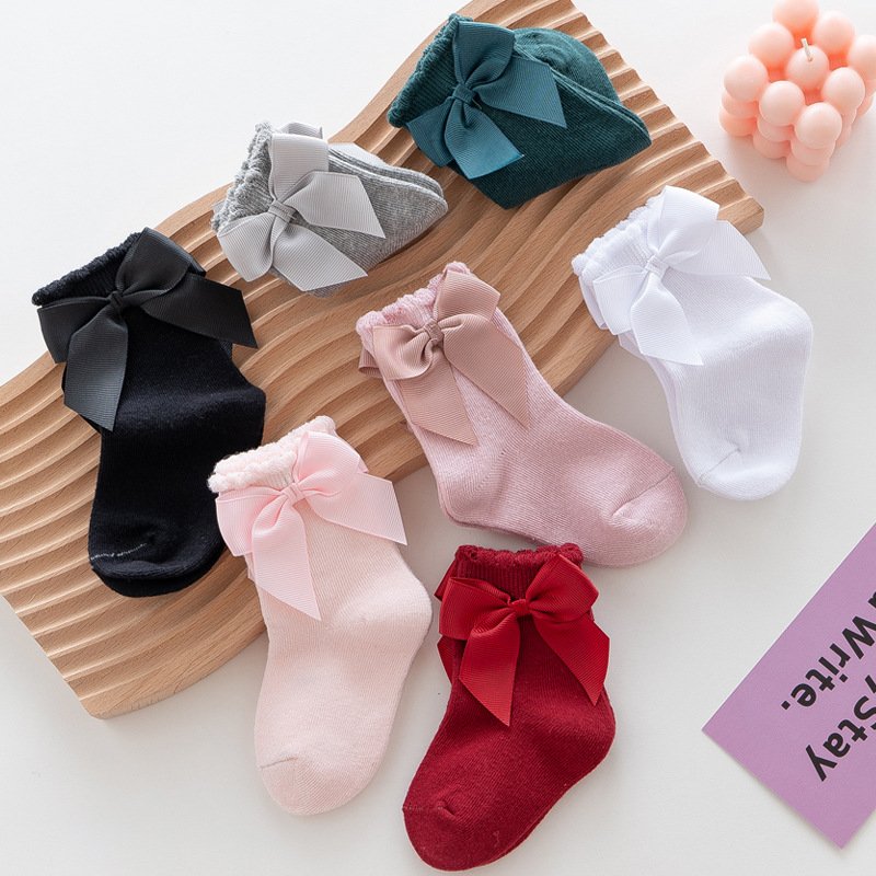 Cute Bow Socks for Women & Girls