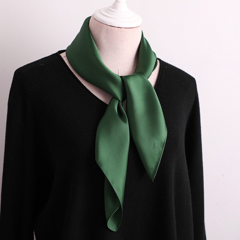 Add a Pop of Color with Solid Color Silk Scarf