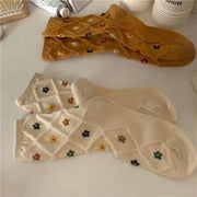 Add a Pop of Style with Rhombus Embossed Floral Socks