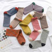 Striped Women's Mid Tube Socks