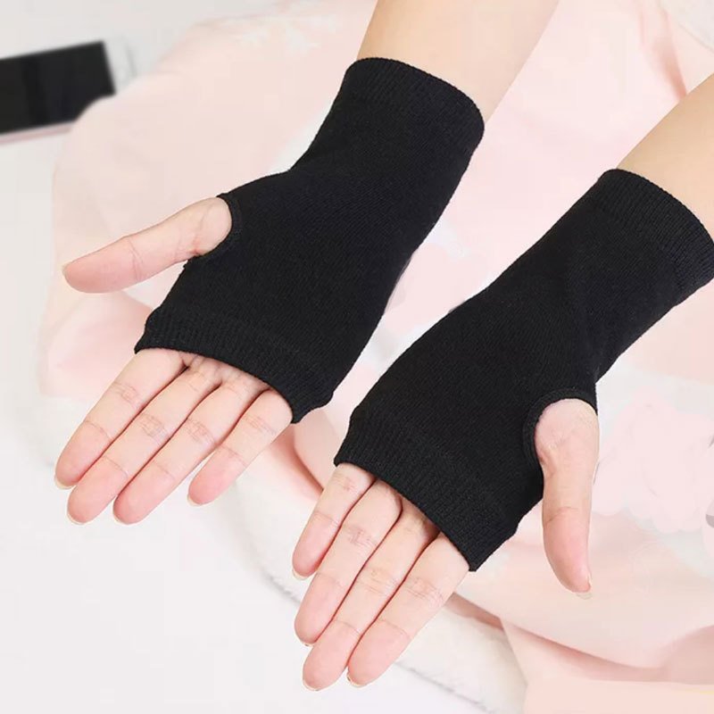 Warm Fingerless Gloves for Women and Men