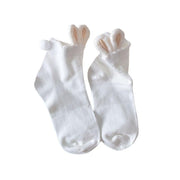 Cute Women's Cotton Socks with Gold Ears