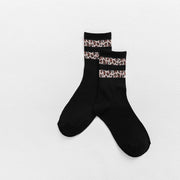 Leopard Print Women's Cotton Socks