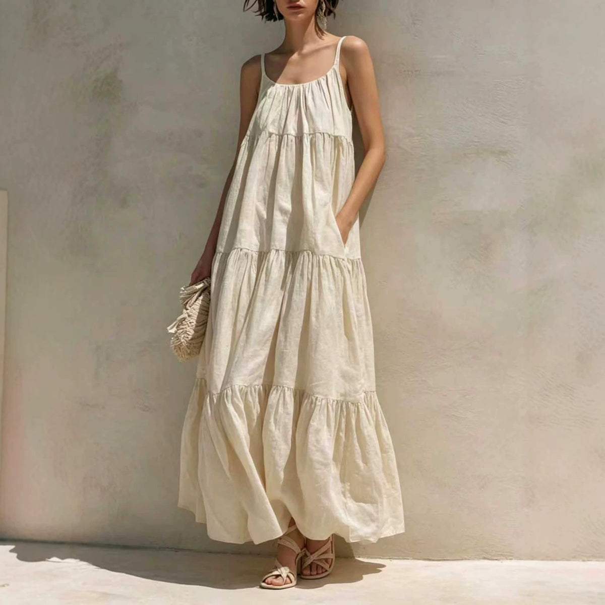 Casual A-Line Flared Pocket Dress