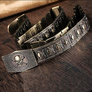 Punk Metal Belt with Rectangular Buckle