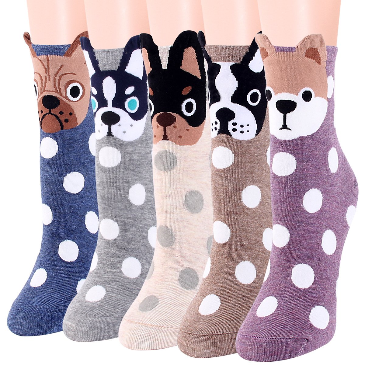 Polka Dot Women's Socks Comfortable Fashion