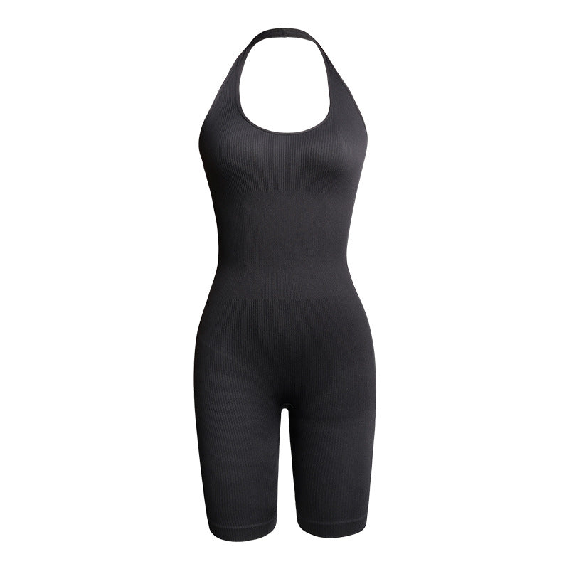 Halter Backless Slim-Fit Shaping Jumpsuit
