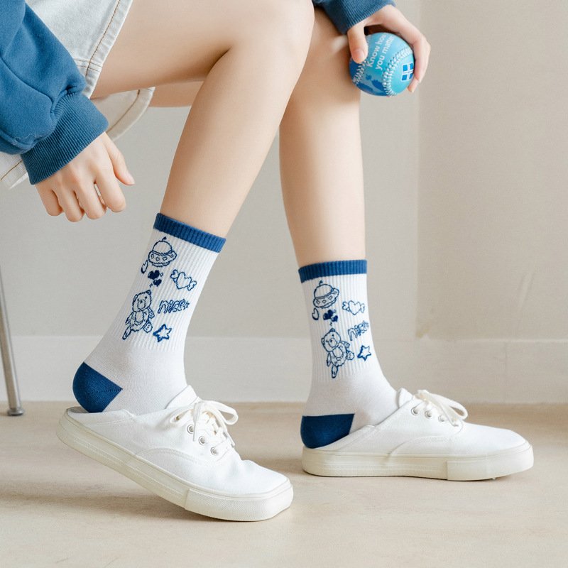 Cute Cartoon Socks - Breathable & Comfortable
