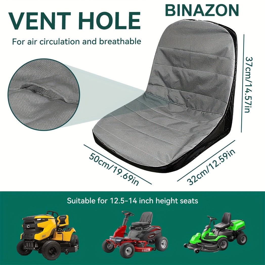 Heat‑Resistant 600D Oxford Seat Cover for Riding Lawn Mowers