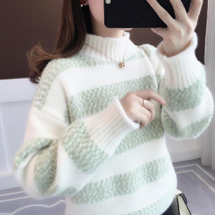 Raw Sweater Female Loose Outer Wear