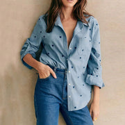 Long-sleeved Shirt With European And American Style Design