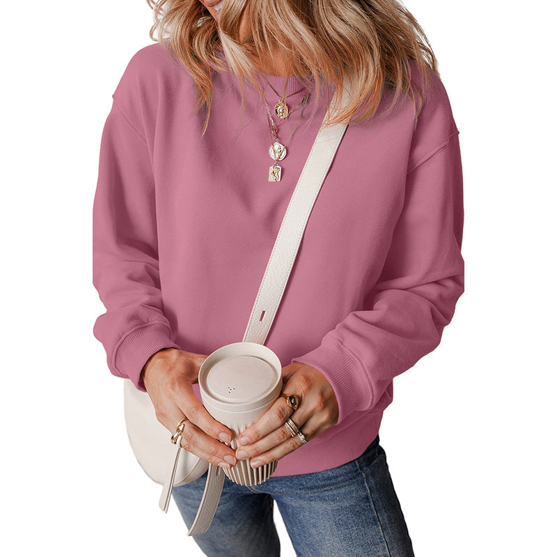 Women's Minimalist Solid Pullover Casual Sweater