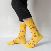 Fun Fruit Pattern Cotton Socks for Men & Women
