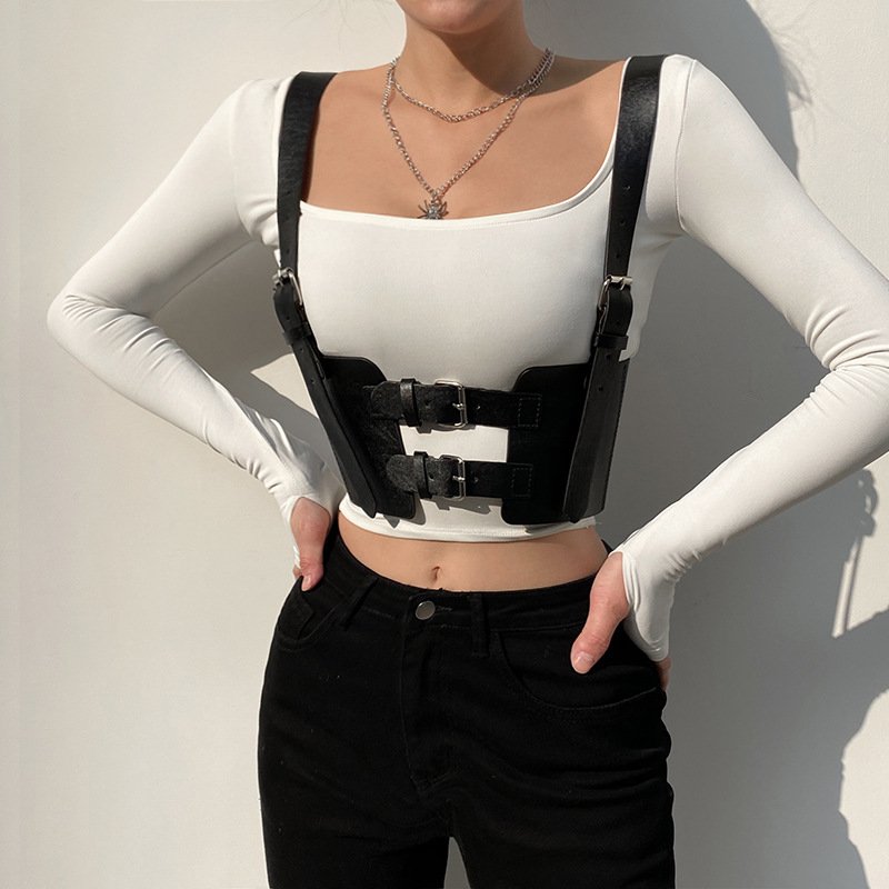 Leather Vest Top