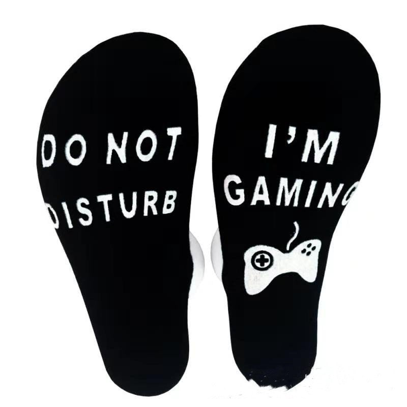 Cotton Letter Jacquard Socks for Men & Women
