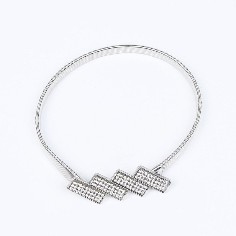 Multicolor Metal Strap Tie Curtain Buckle