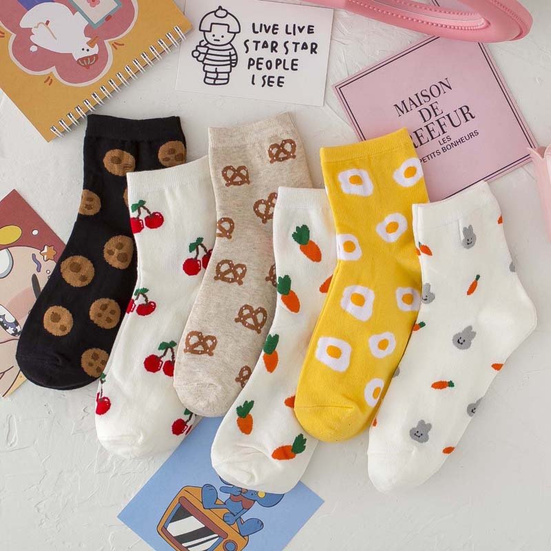 Personalized Cotton Mid-Calf Socks for Women