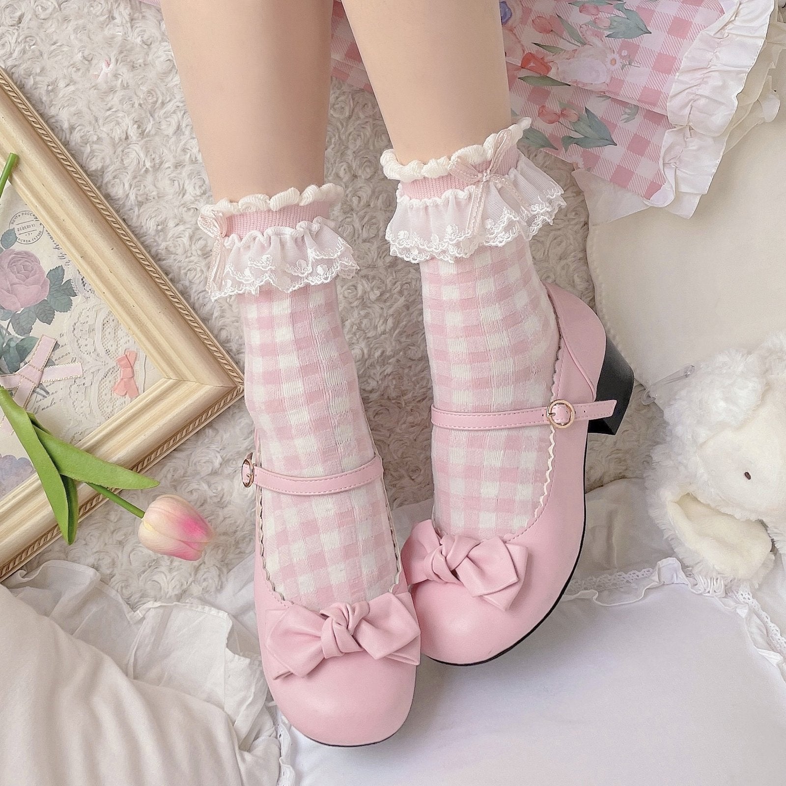 Spring Floral Socks for Women
