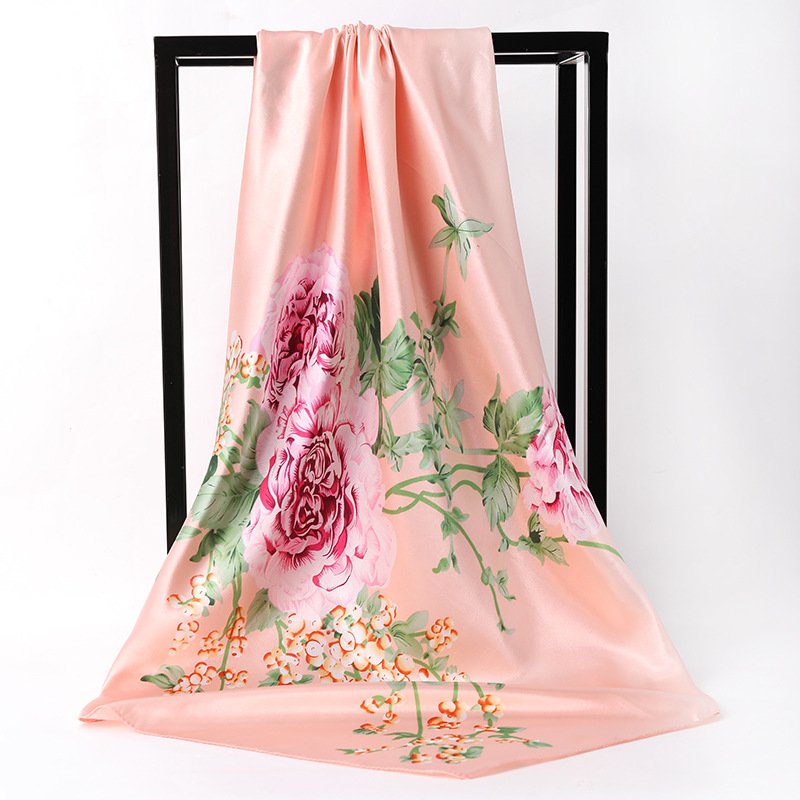 Add Glamour with Our Satin Silk Scarf Square