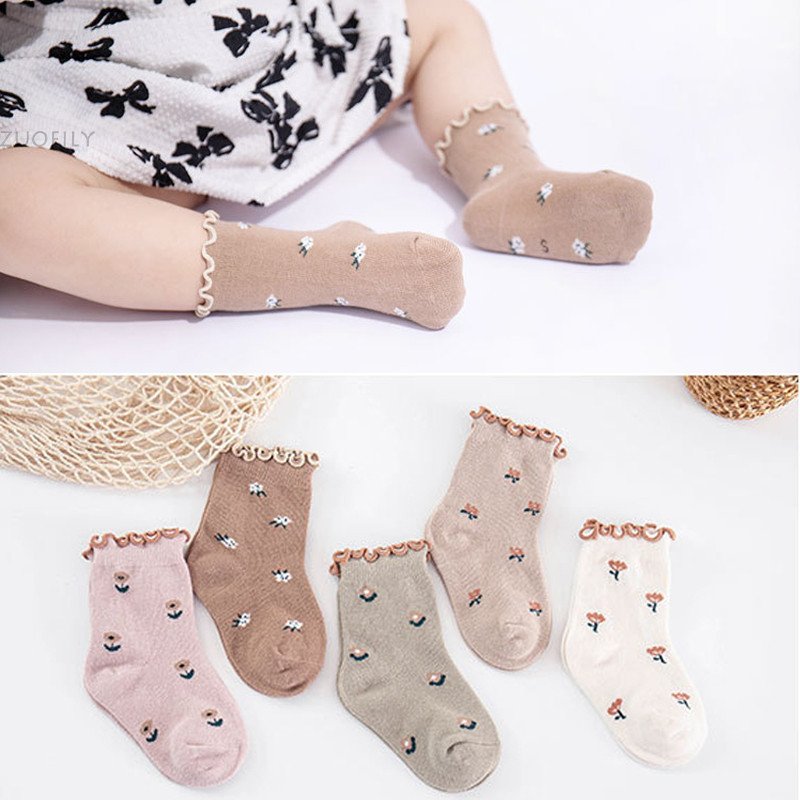 Cute Cartoon Flower Kids Socks