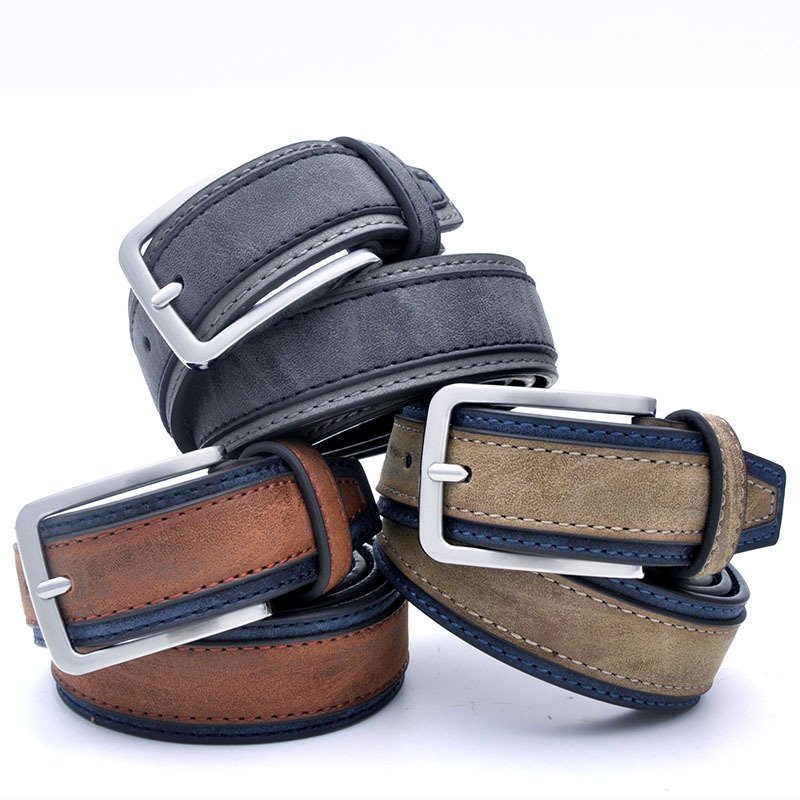 Men's Pu Leather Pin Buckle Belt Casual