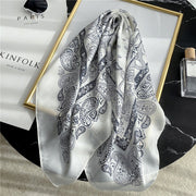 Colorful Striped Silk Scarf - Versatile Summer Accessory