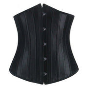 Steel Satin Corset Belt Breast Support with Buckle