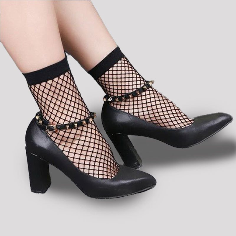 Fishnet Socks for Women - Breathable & Anti-Friction