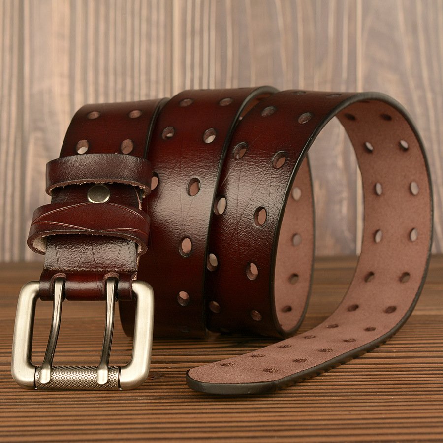 Men's Casual Leather Belt for Jeans