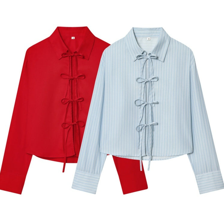 Fashionable Bow-Tied Shirt For Women