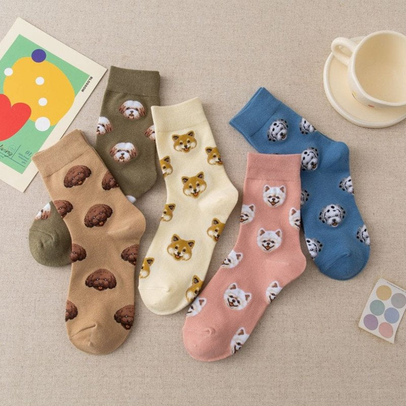 Cute Shiba Inu Women's Cotton Socks