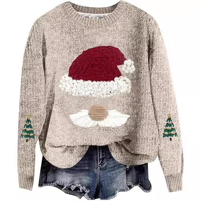Festive Unisex Ugly Christmas Loose Pullover Sweater
