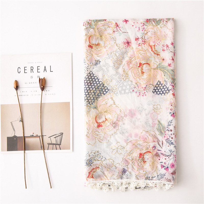 Floral Lace Scarf