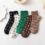 Breathable Floral Socks for Women