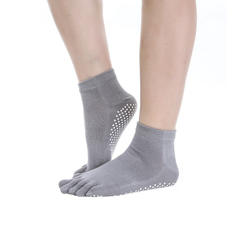 Non-Slip Five-Finger Yoga Sports Socks for Women