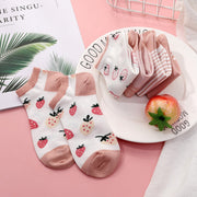 Cute Cartoon Fruit Socks for Women