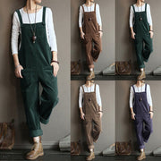 Women's Corduroy Casual Bib Pants for Everyday Wear