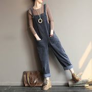 Autumn Corduroy Overalls for Women
