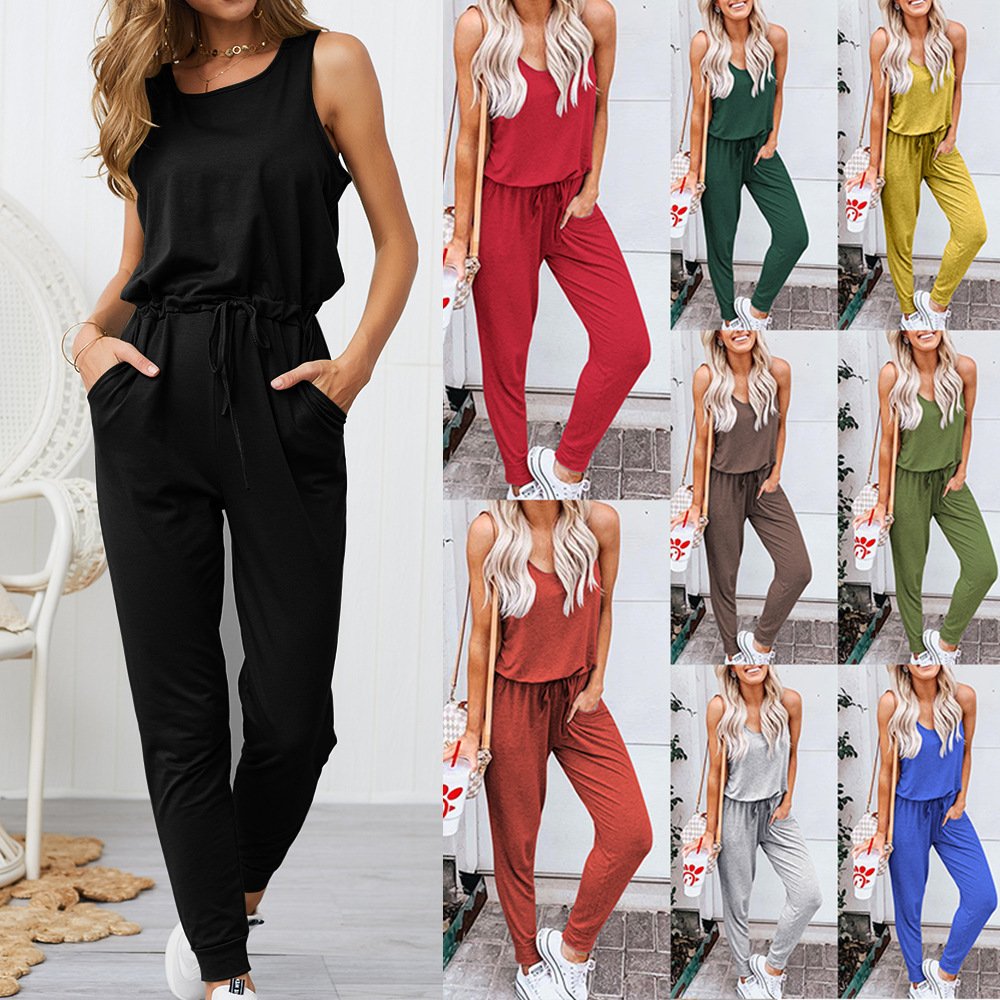 Summer Tie Jumpsuit for Women